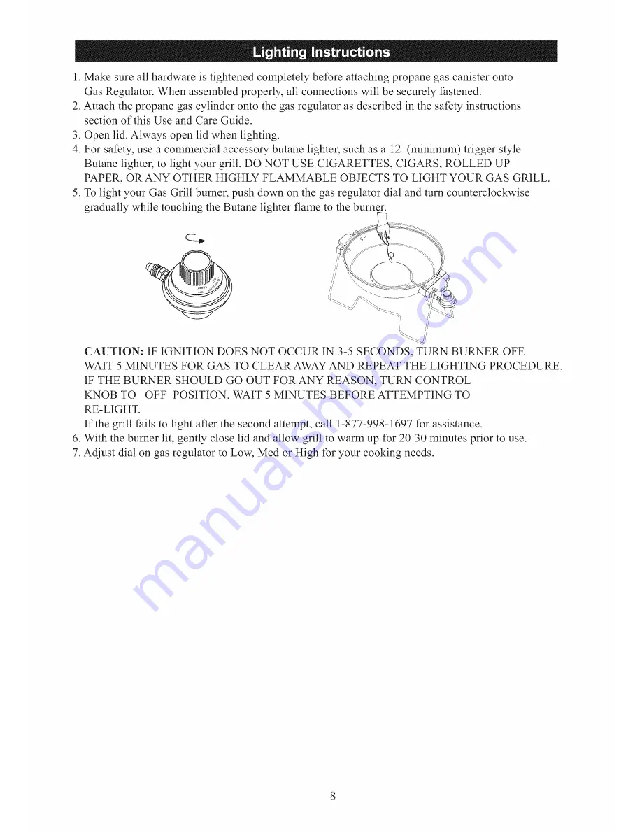 BBQ 640-03946564-6 Use And Care Manual Download Page 10