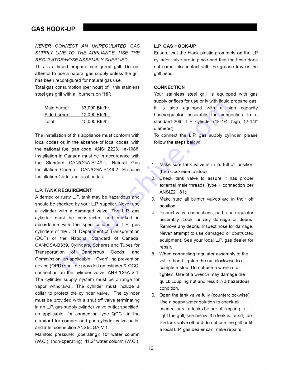 BBQ 720-0266 Assembly & Operating Instructions Download Page 14