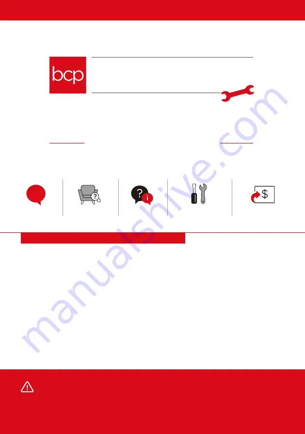 BCP 810010027306 Instruction Manual Download Page 16