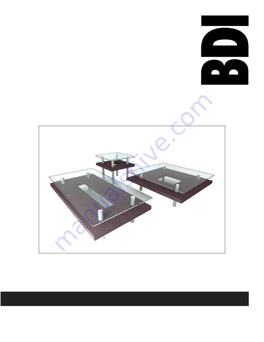 BDI Hokkaido Table Assembly Instructions Download Page 1