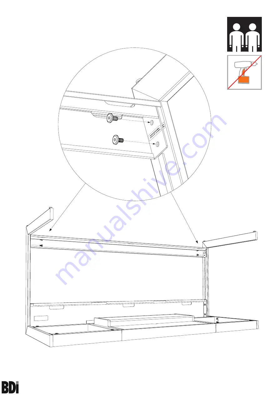 BDI sequel 6001 Desk Скачать руководство пользователя страница 5