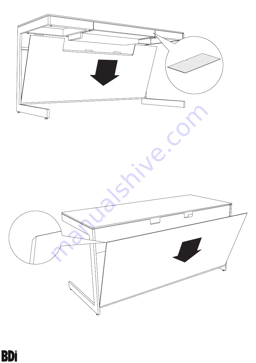 BDI sequel 6001 Desk Скачать руководство пользователя страница 8