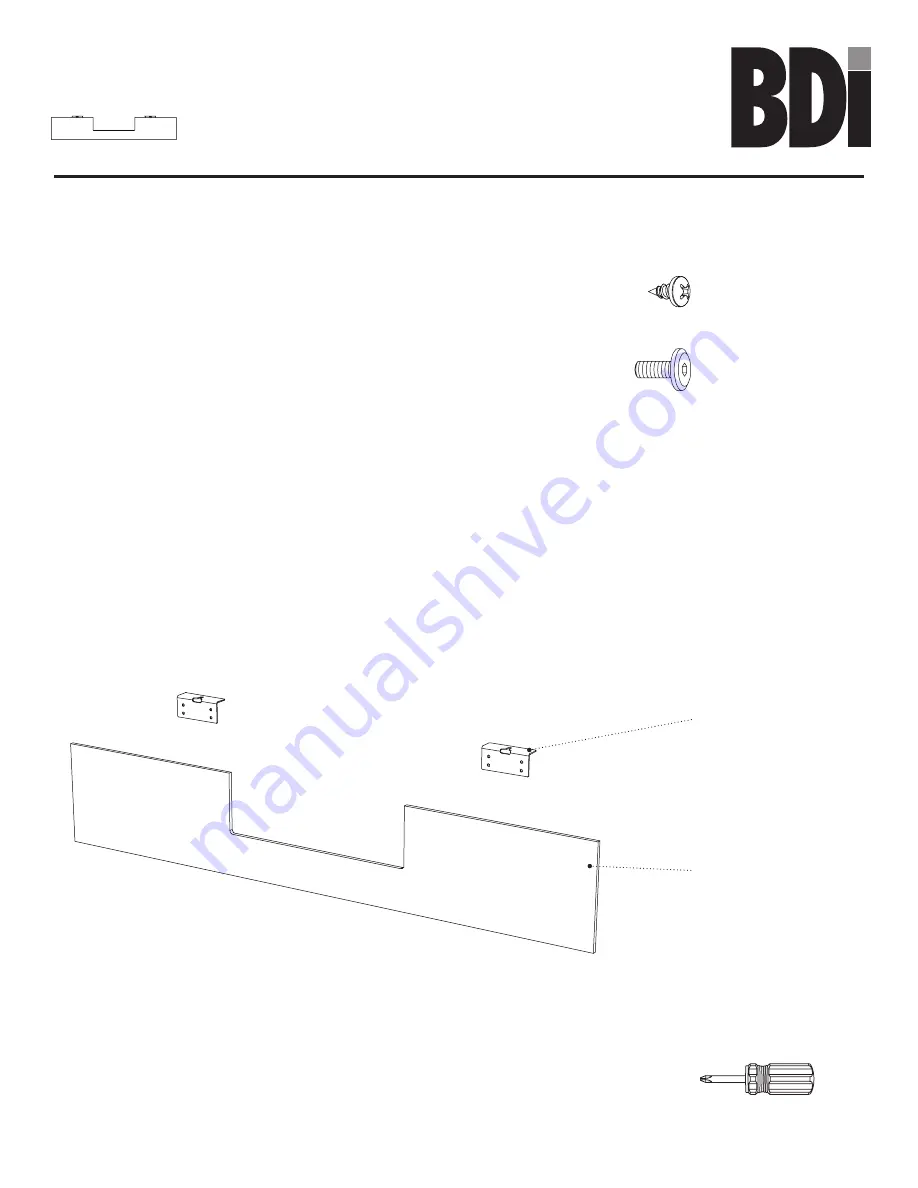 BDI STANCE MODESTY PANEL 6657 Скачать руководство пользователя страница 1