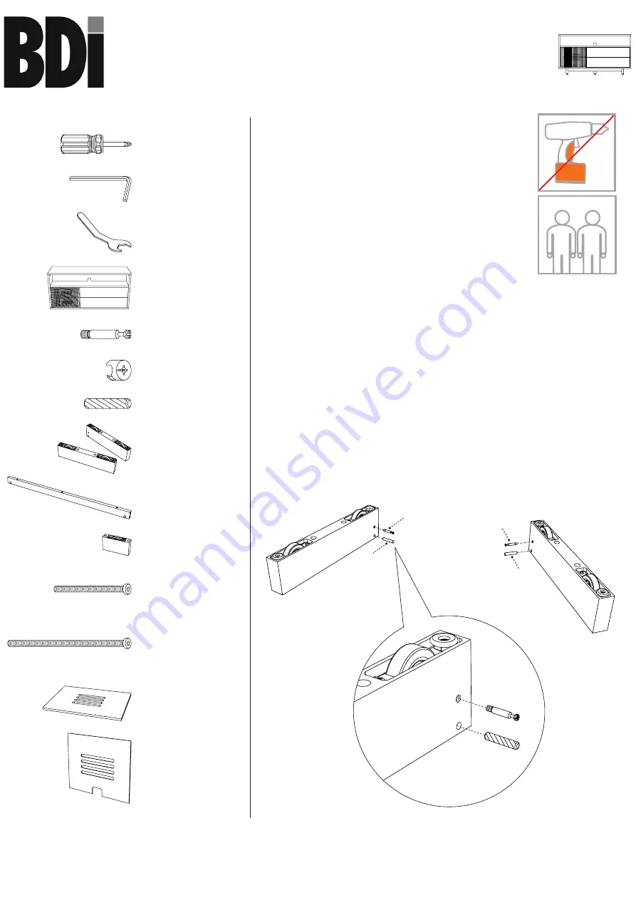 BDI Vertica 8556 Assembly Instructions Manual Download Page 1