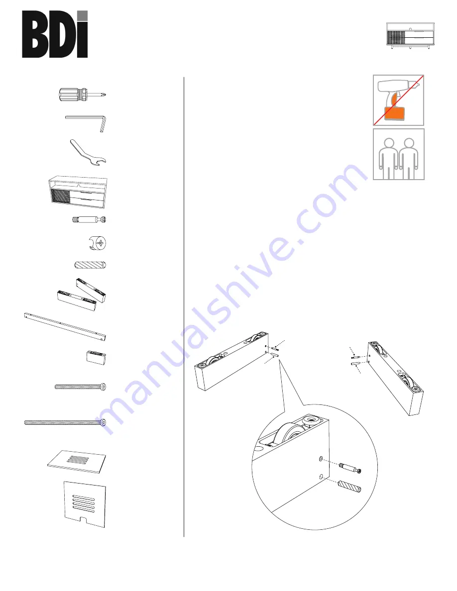 BDI vertica Assembly Instructions Manual Download Page 1