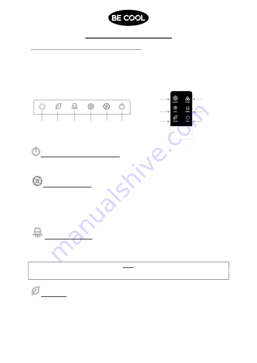 Be Cool BC9ACHL2001F Operating Manual Download Page 30