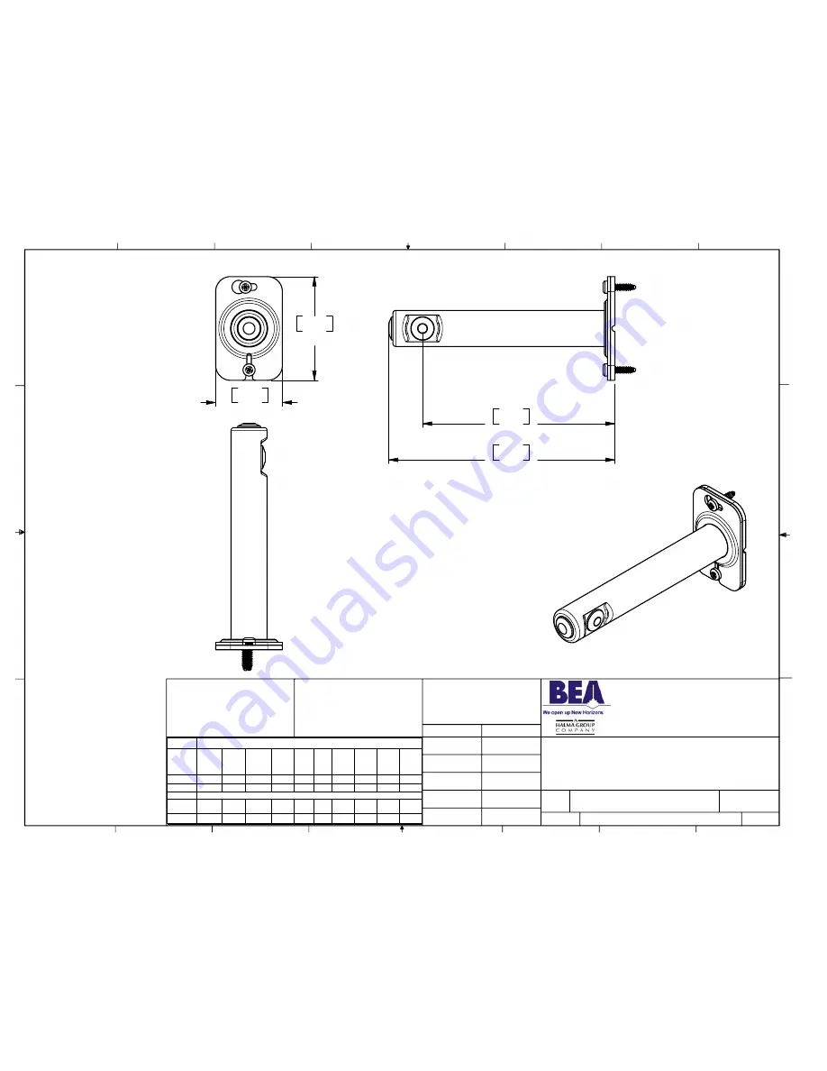 BEA Flexir Assembly Dimensional Drawing Download Page 1