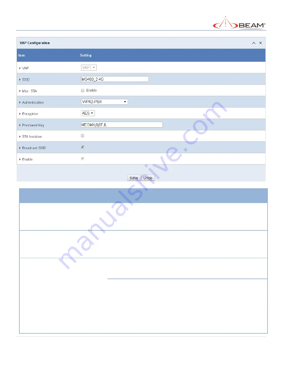 Beam MG200 User Manual Download Page 99