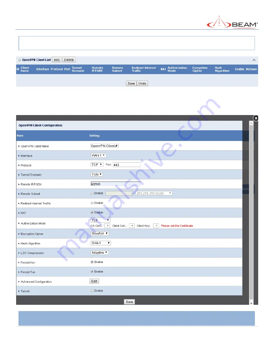 Beam MG200 Скачать руководство пользователя страница 169