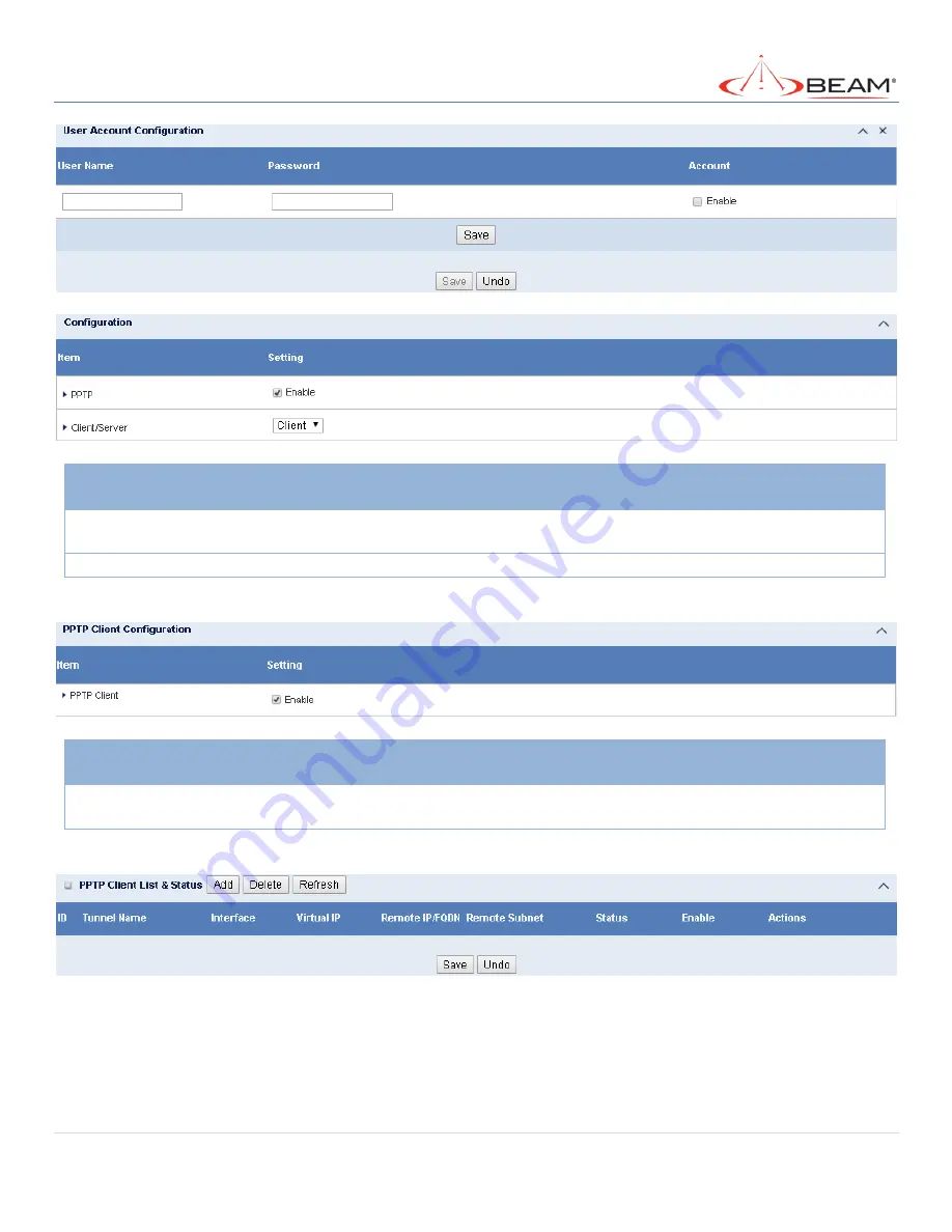 Beam MG200 User Manual Download Page 184