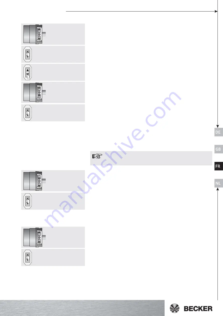 Becker 11PS Operating Instructions Manual Download Page 33