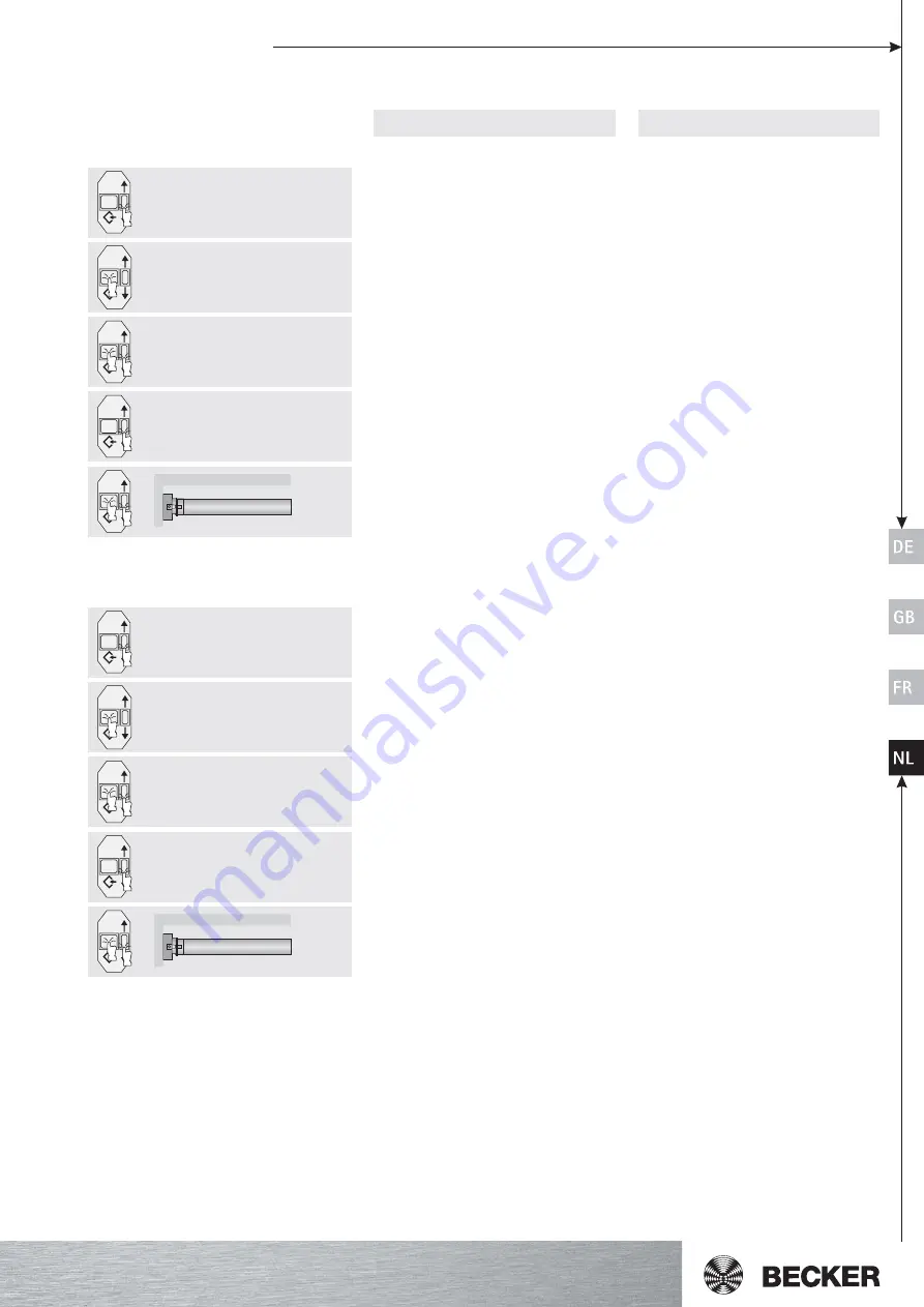 Becker 11PS Operating Instructions Manual Download Page 47