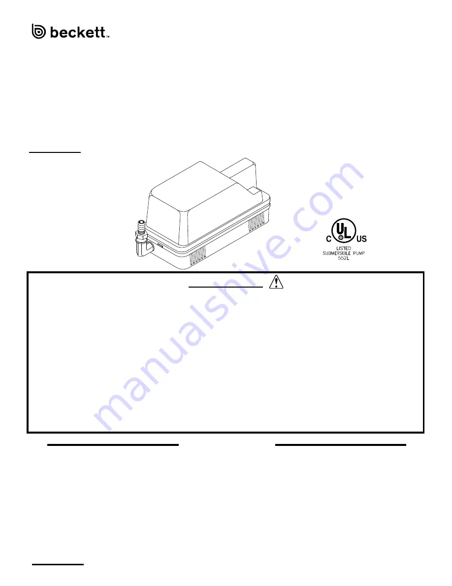 Beckett IPC13A Скачать руководство пользователя страница 5