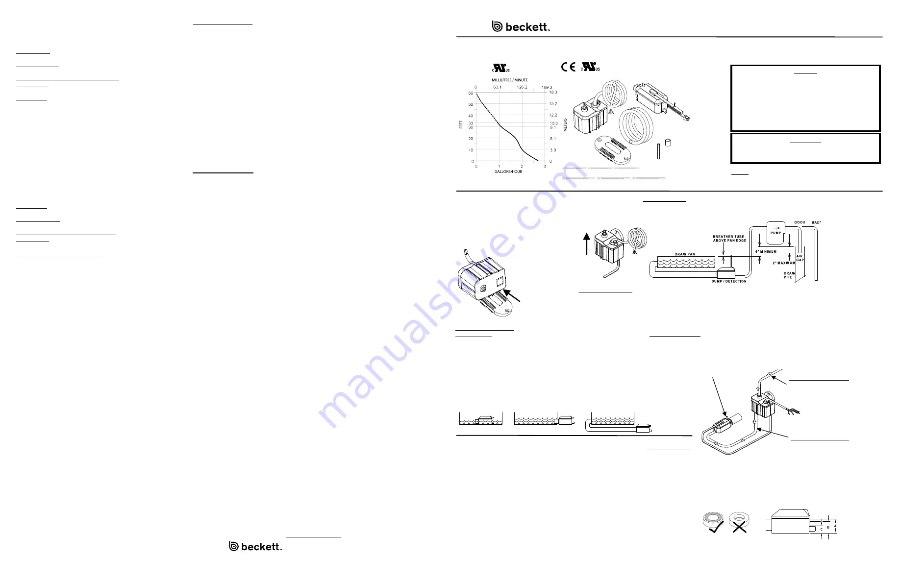 Beckett MS601ULQ Скачать руководство пользователя страница 1