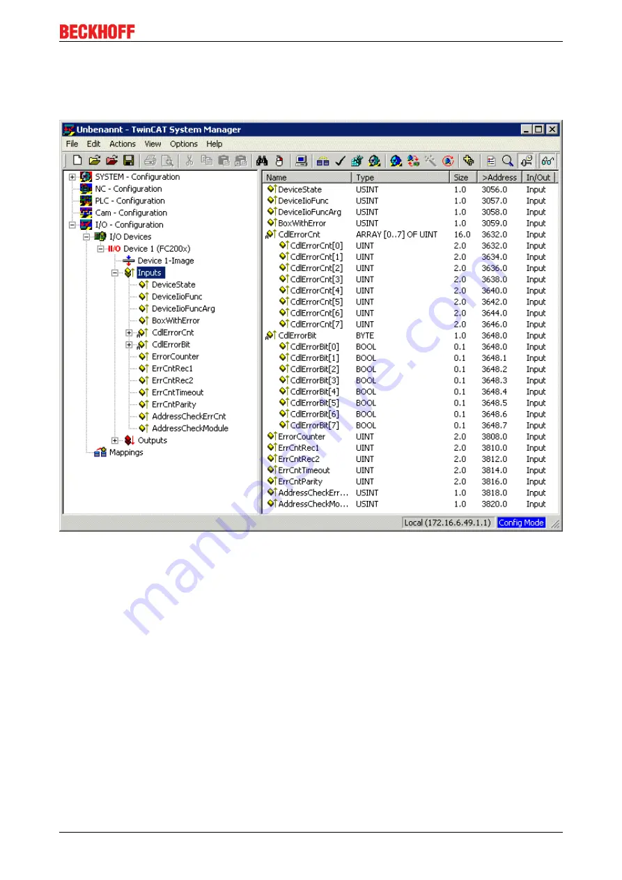 Beckhoff FC2001 Documentation Download Page 23