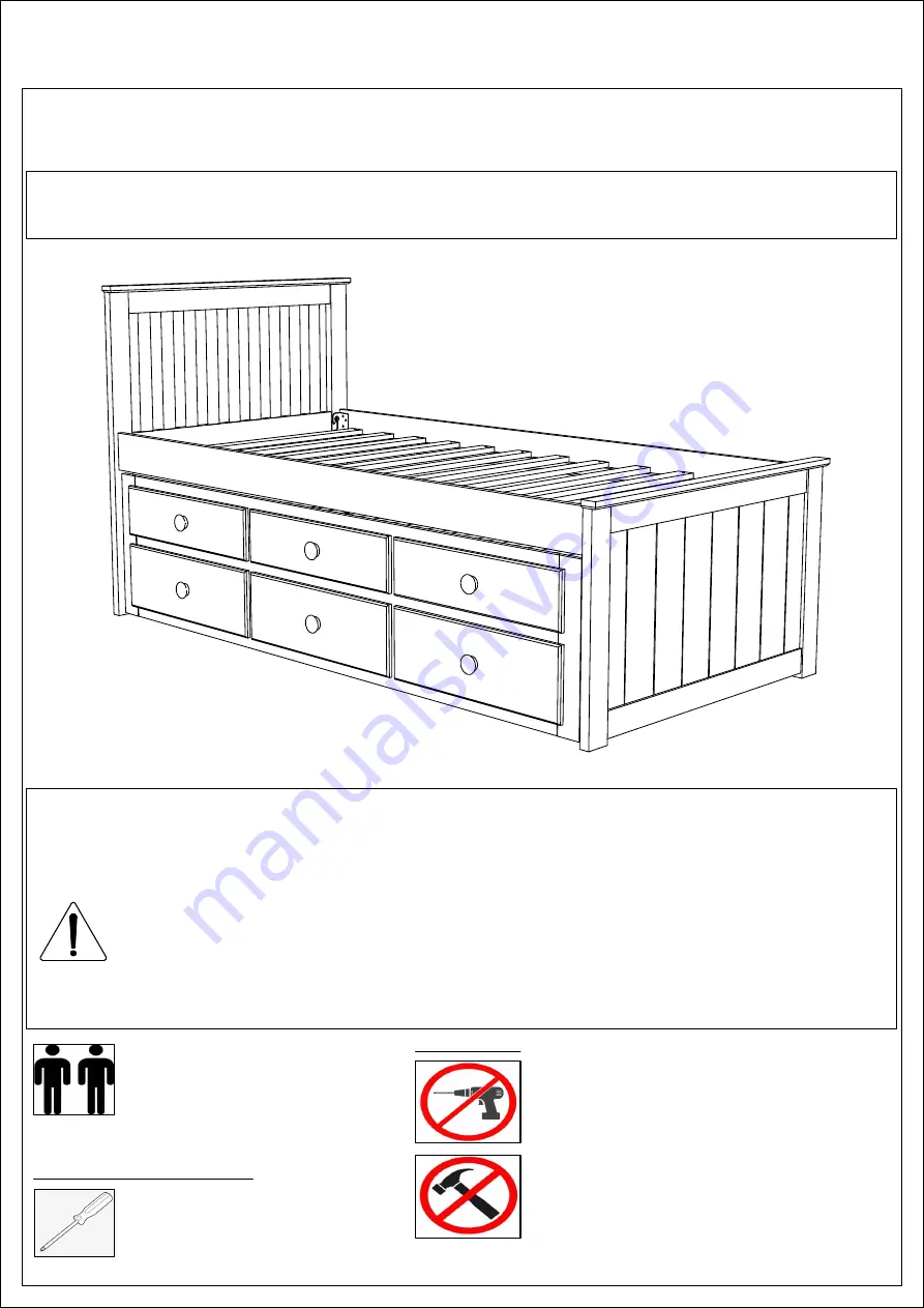 Bedkingdom MONTANA CAPTAINS BED Скачать руководство пользователя страница 1