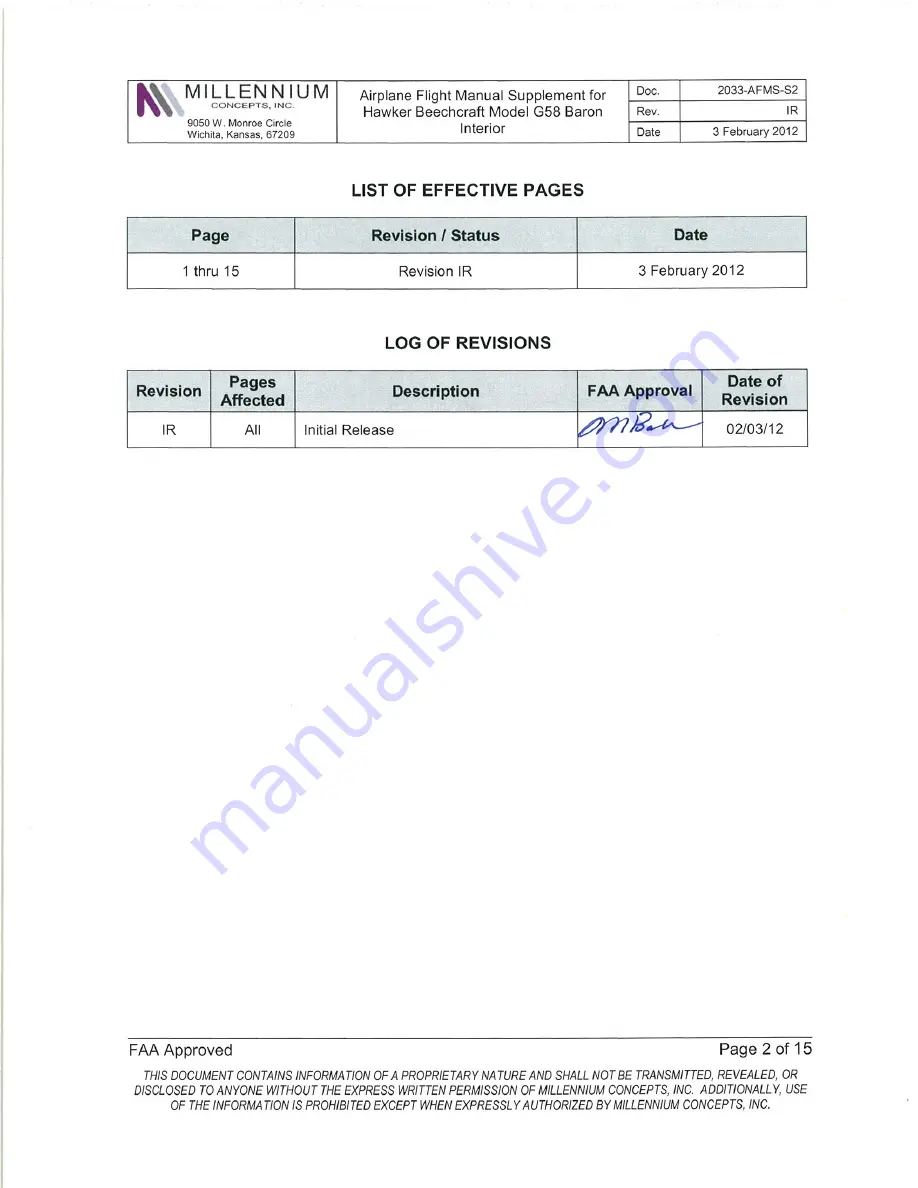 Beechcraft Baron G58 Pilot Operating Handbook Download Page 535