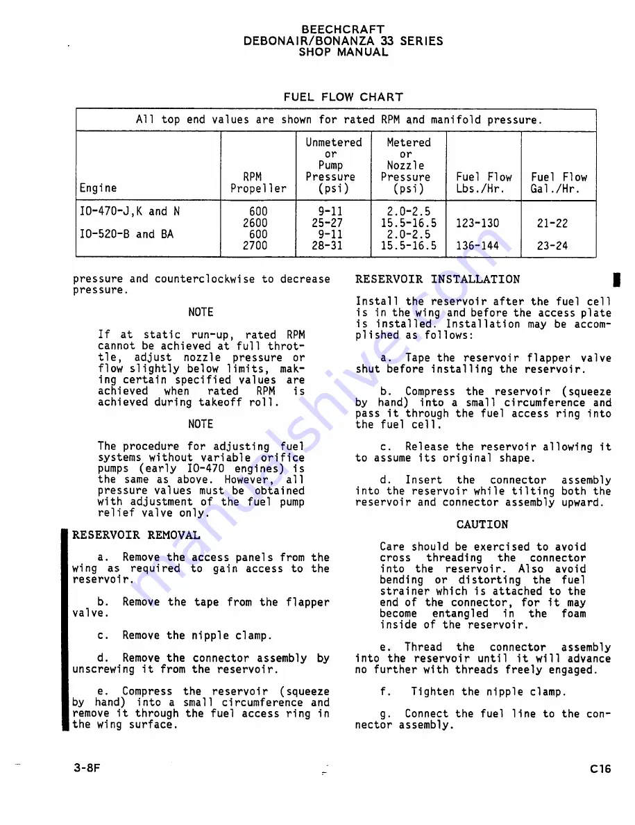 Beechcraft Bonanza 33 Series Shop Manual Download Page 86