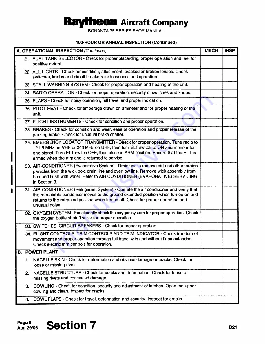 Beechcraft Bonanza 33 Series Shop Manual Download Page 817