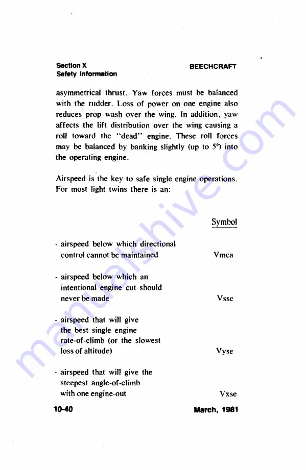 Beechcraft Bonanza E33 Pilot'S Operating Handbook And Faa Approved Airplane Flight Manual Download Page 310