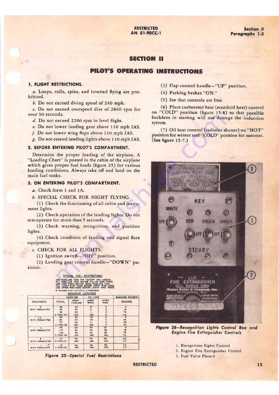 Beechcraft TRAVELLER GB-2 1944 Pilot'S Flight Operating Instructions Download Page 17