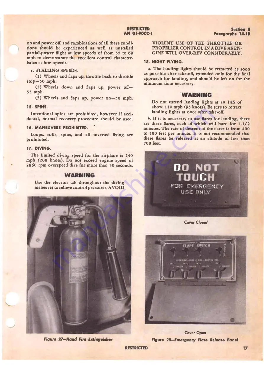 Beechcraft TRAVELLER GB-2 1944 Pilot'S Flight Operating Instructions Download Page 21