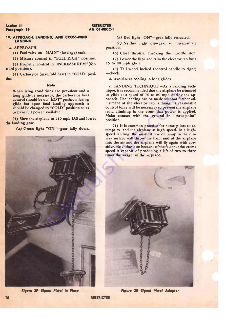 Beechcraft TRAVELLER GB-2 1944 Pilot'S Flight Operating Instructions Download Page 22