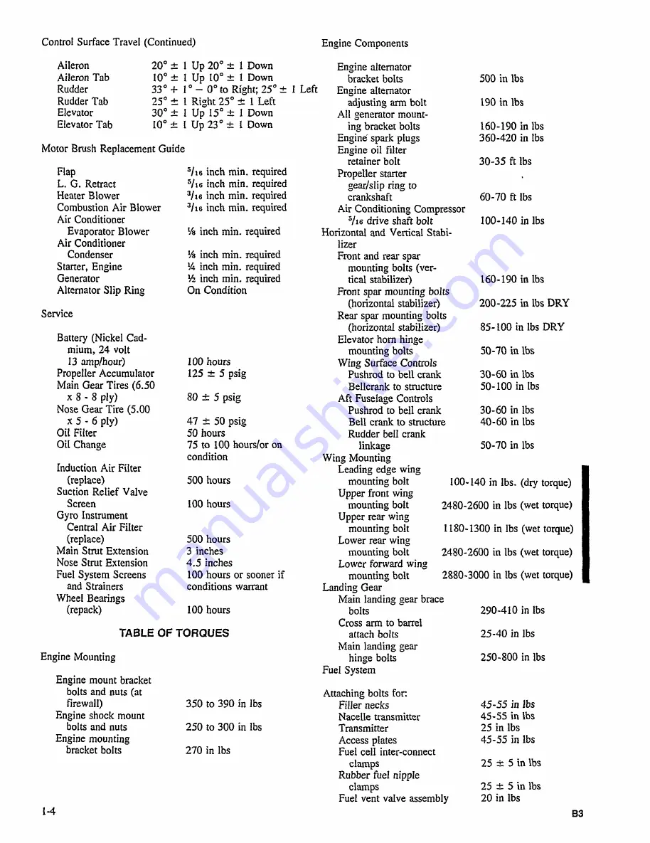 Beechcraft Turbo-Baron 56TC Shop Manual Download Page 30