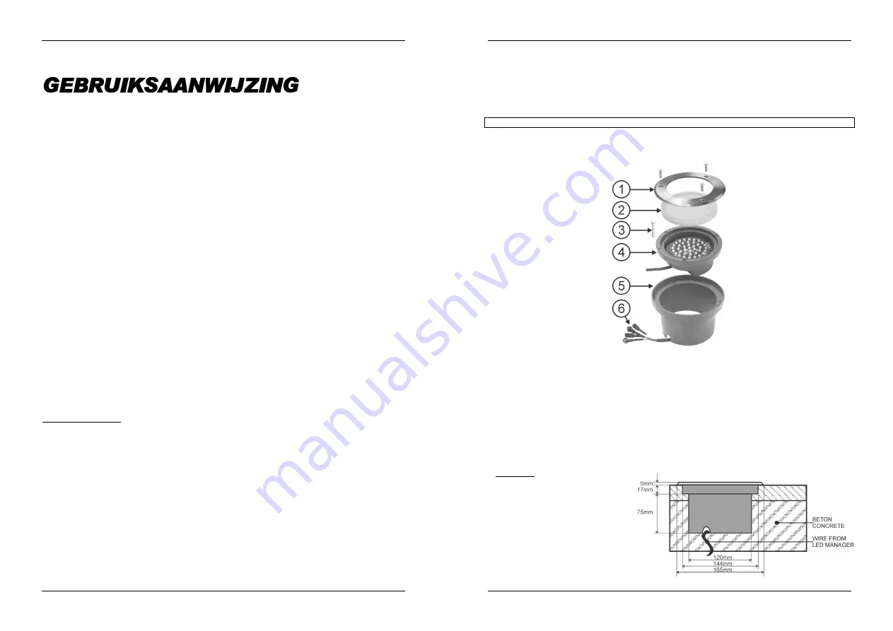 BEGLEC JB SYSTEMS LED GROUND LIGHT Operation Manual Download Page 7