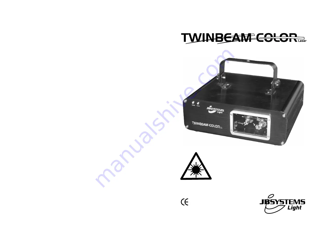 BEGLEC JBSYSTEMS Light TWINBEAM COLOR Скачать руководство пользователя страница 1