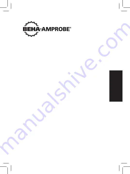 Beha-Amprobe PRM-5-EUR User Manual Download Page 123