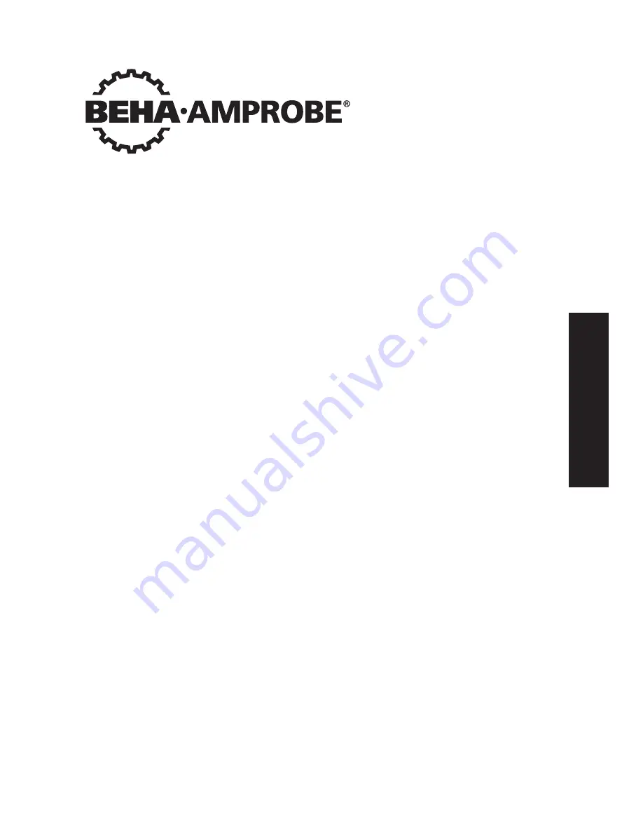 Beha-Amprobe ProInstall-75 User Manual Download Page 3