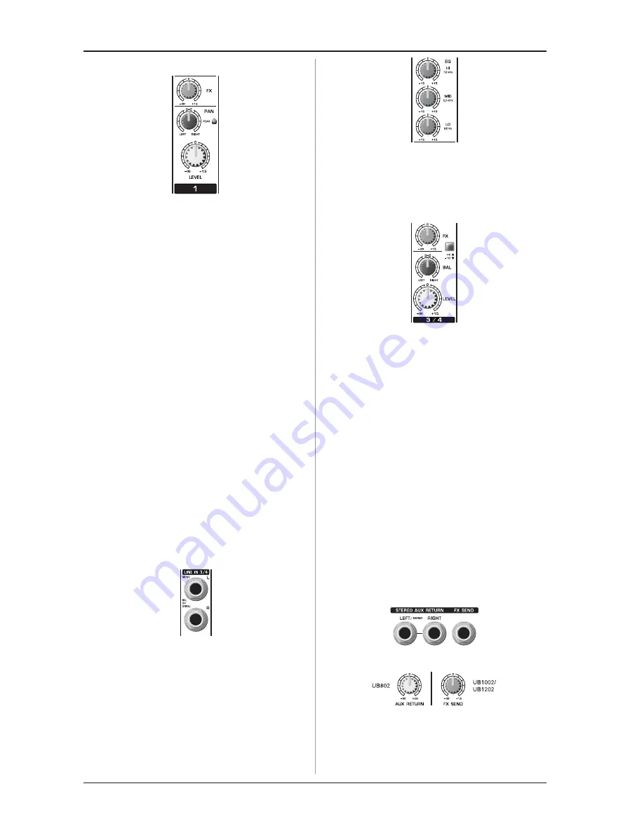 Behringer EURORACK UB1002 User Manual Download Page 6