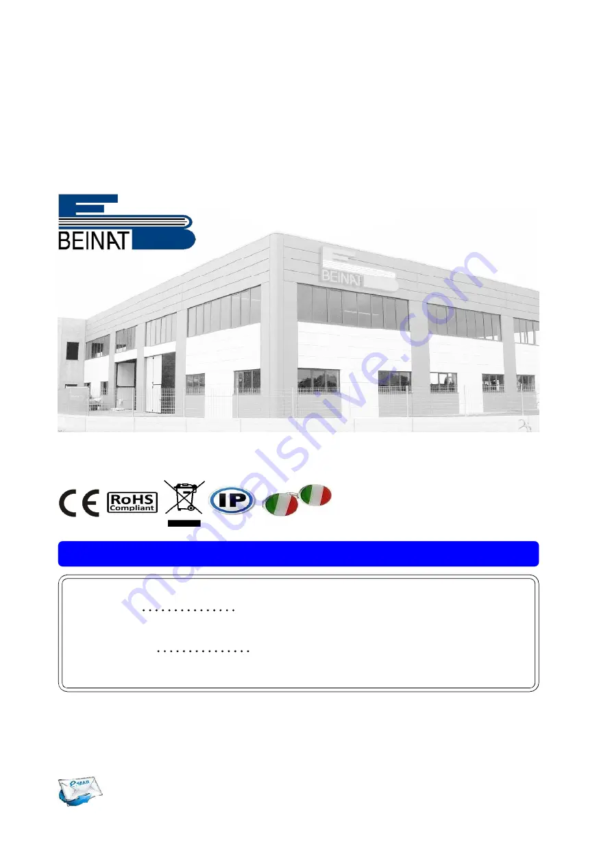 BEINAT BX280 Installation And User Manual Download Page 12