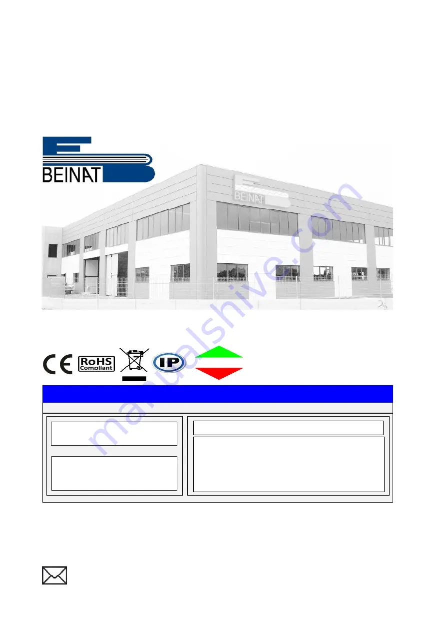 BEINAT BX308xp Installation And User Manual Download Page 20