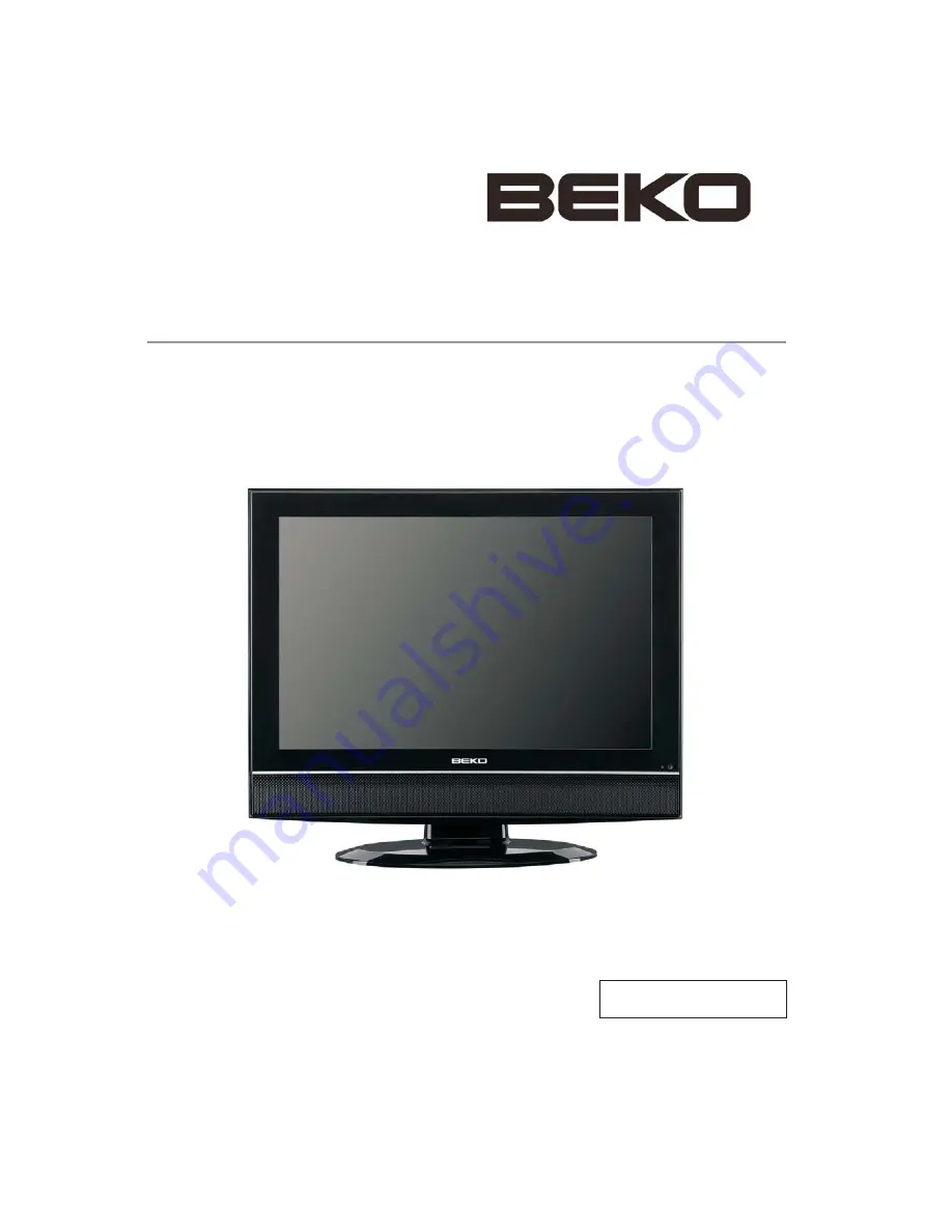 Beko 19WLM550DHID Instruction Manual Download Page 1