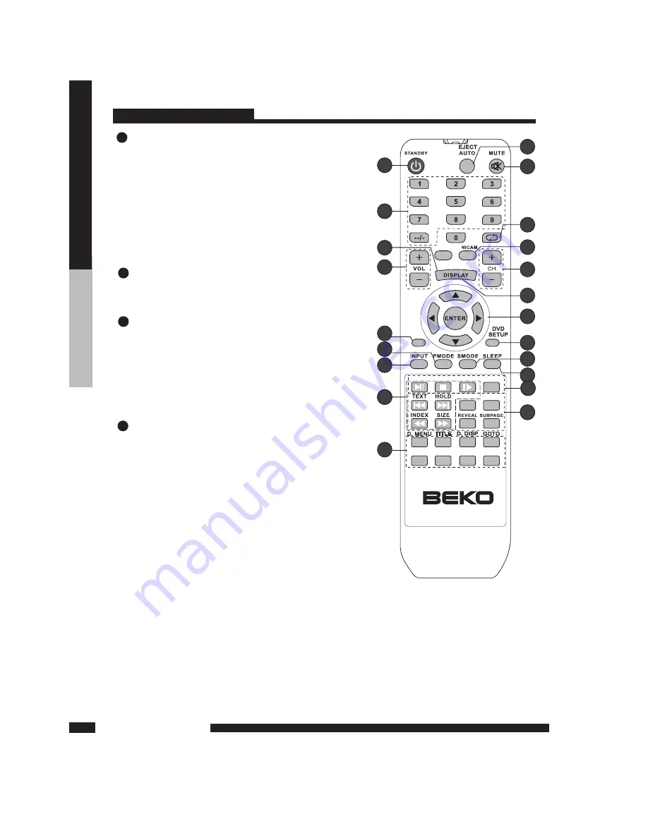 Beko 19WLM550DHID Instruction Manual Download Page 12