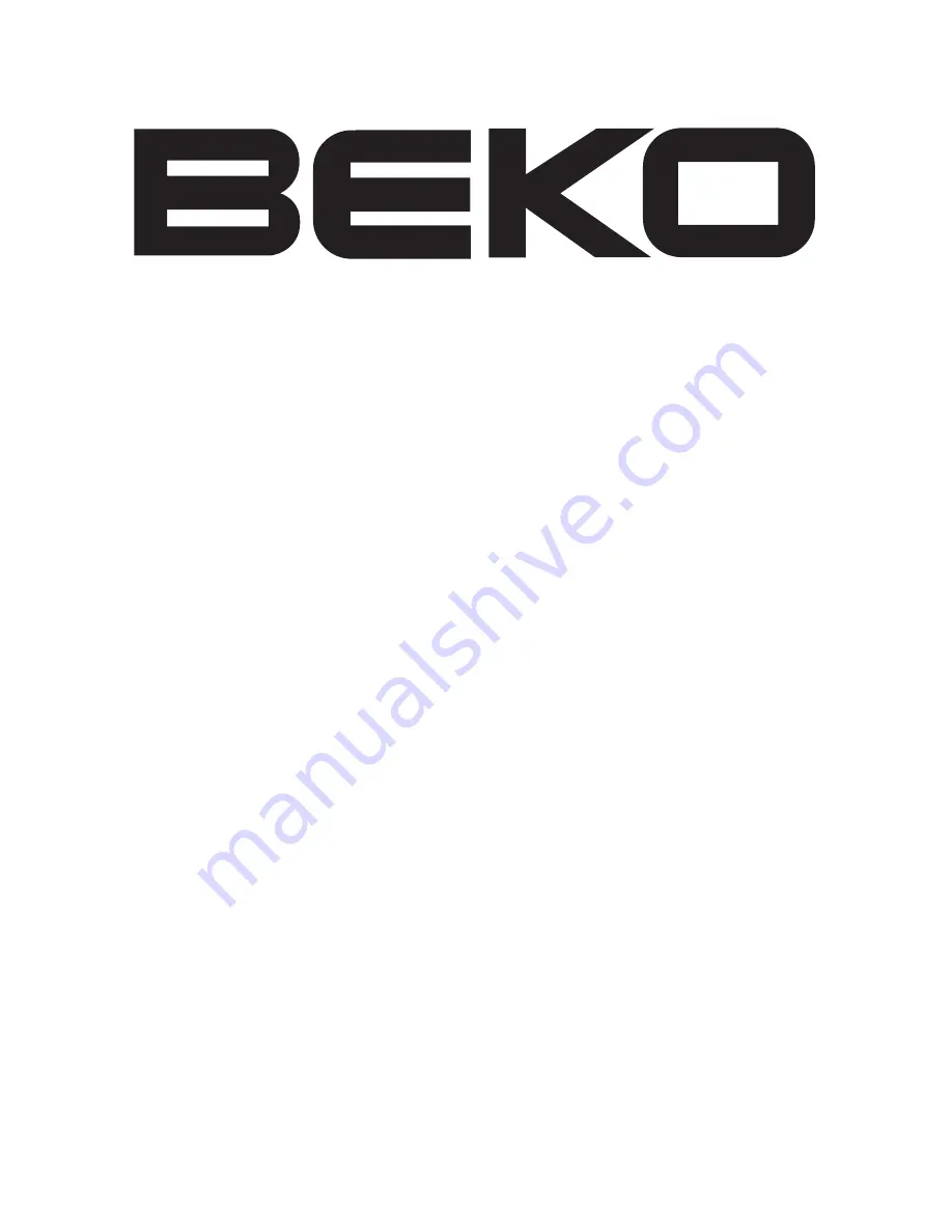 Beko 20LB330 Operating Instructions Manual Download Page 1