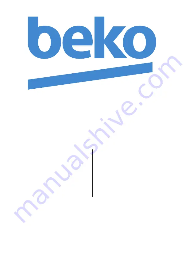 Beko 5023790037464 Manual Download Page 1