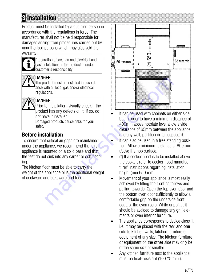 Beko BDC 545 A User Manual Download Page 9