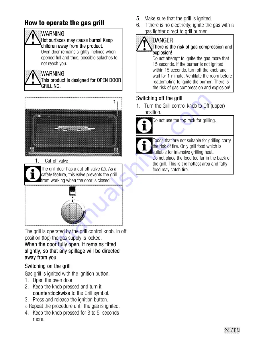 Beko BDG 581 User Manual Download Page 25