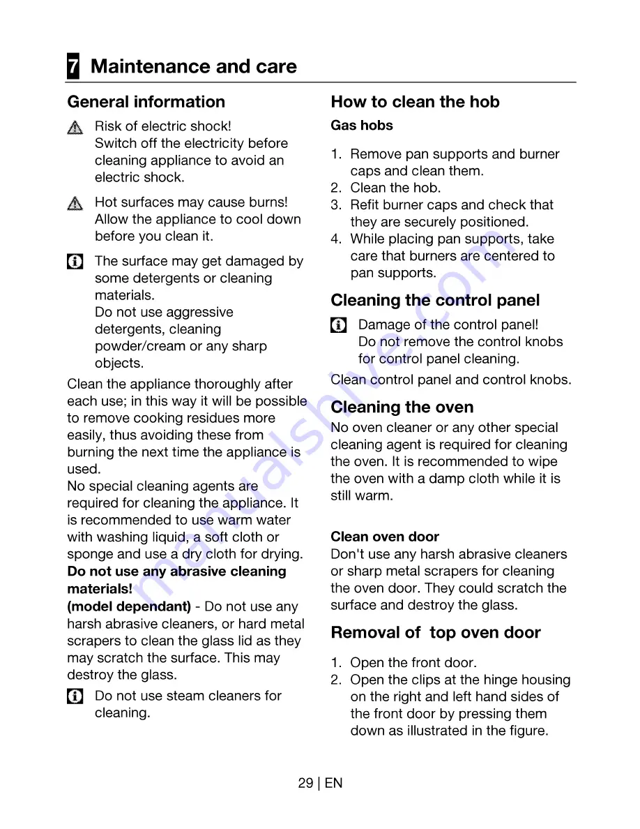 Beko BDG 684 P Double Cavity User Manual Download Page 30