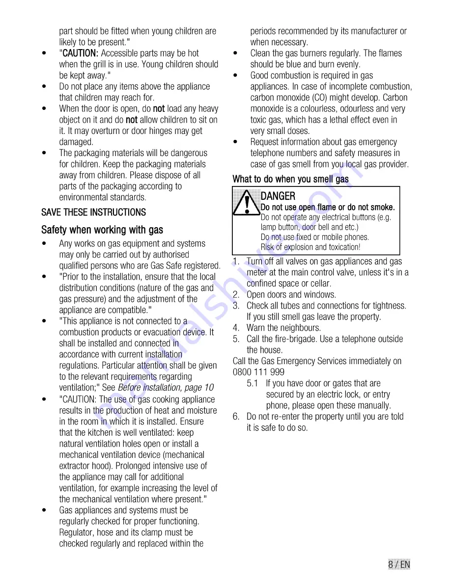 Beko BDVG 592 User Manual Download Page 9