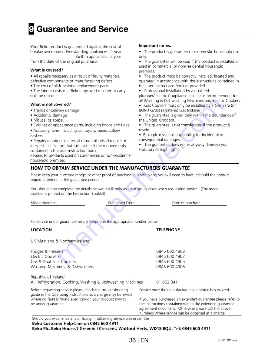 Beko BDVG 693 P User Manual Download Page 37