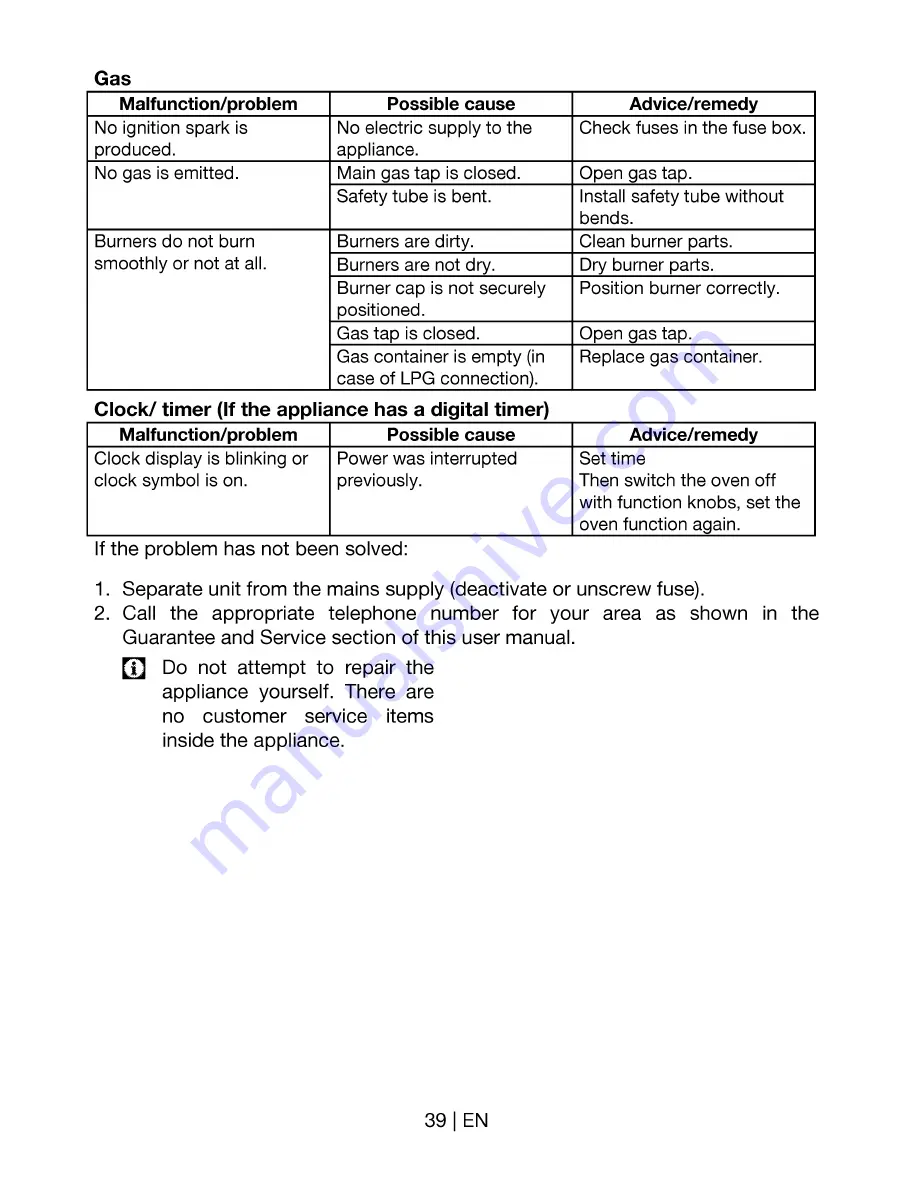 Beko BDVG 697 P User Manual Download Page 40