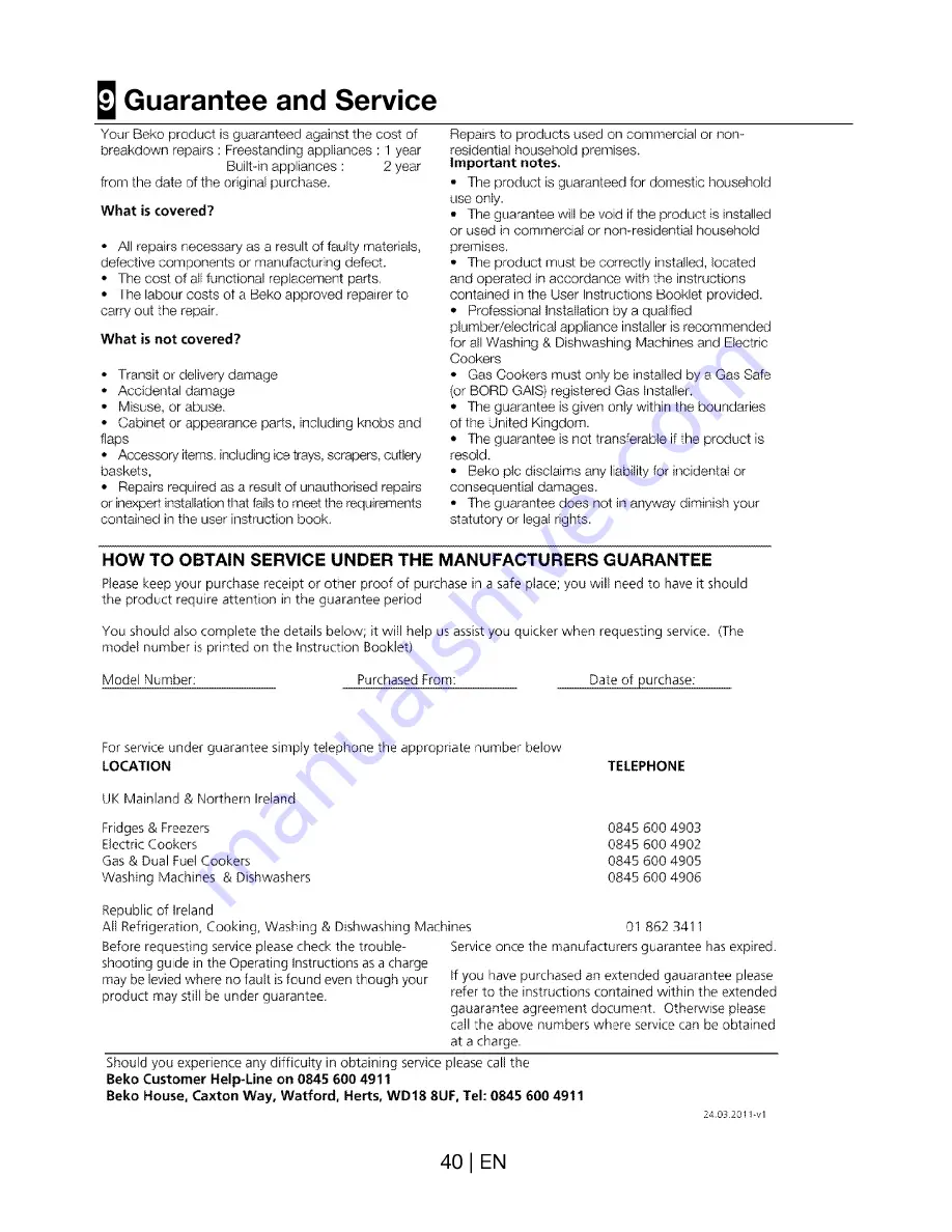 Beko BDVG 697 P User Manual Download Page 41