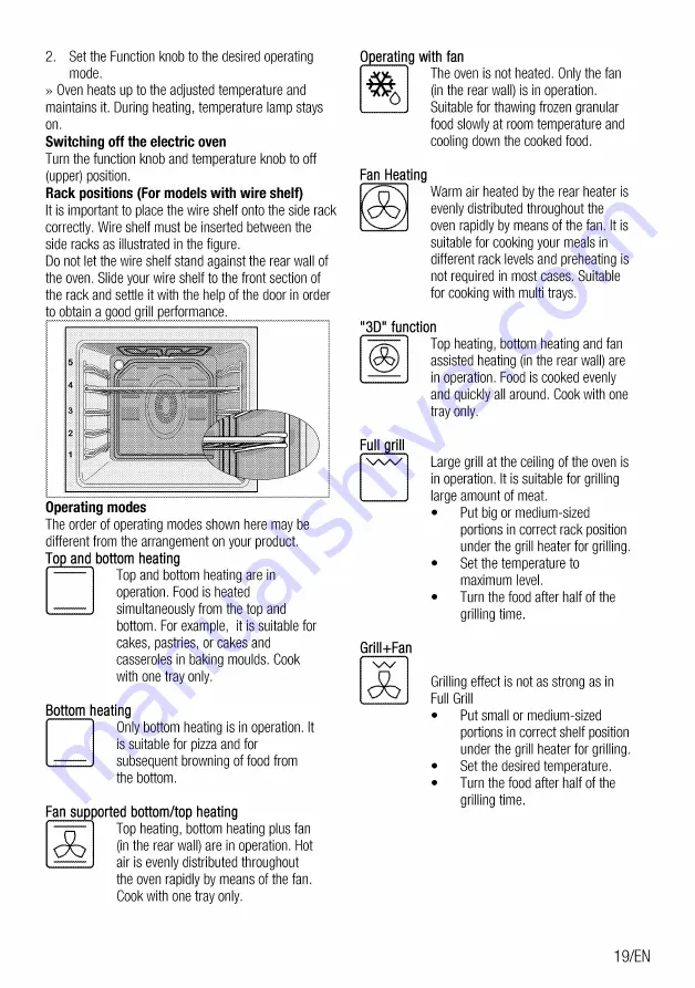 Beko BIM25303XM User Manual Download Page 19