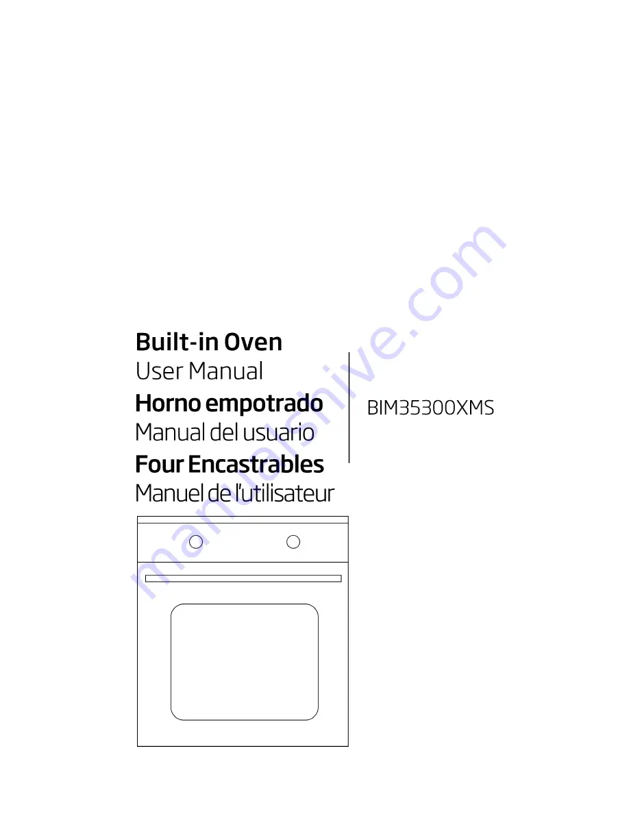 Beko BIM35300XMS User Manual Download Page 1