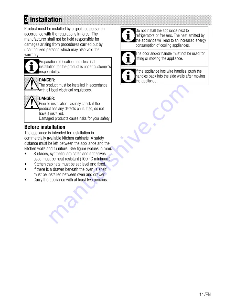 Beko BIM35300XMS User Manual Download Page 11