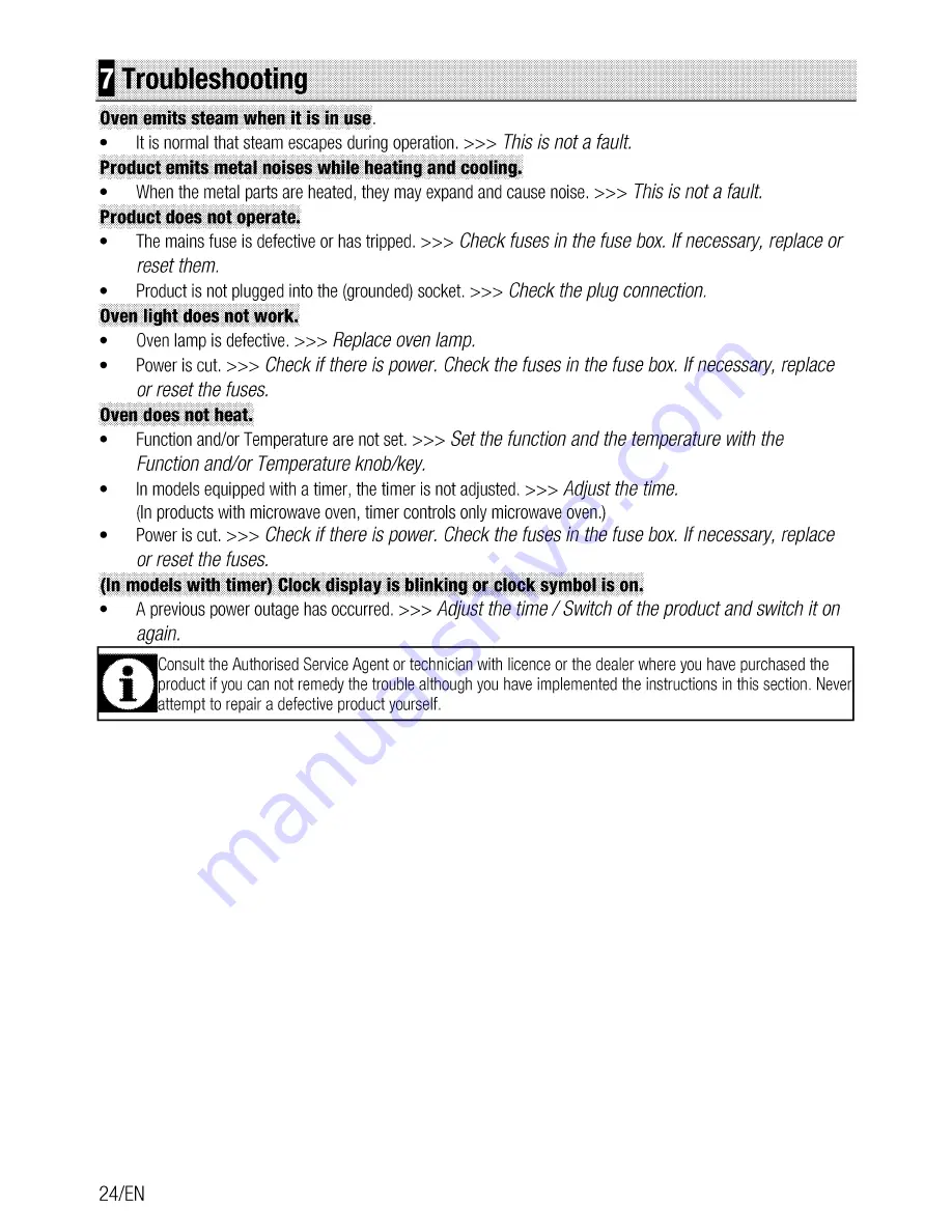 Beko BIM35300XMS User Manual Download Page 24